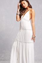 Forever21 Lace-panel Maxi Dress