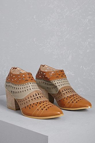 Forever21 N.y.l.a. Laser-cut Ankle Boots