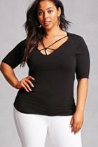 Forever21 Plus Size Ruched Strappy Tee