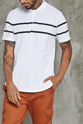 Forever21 Stripe Polo Shirt