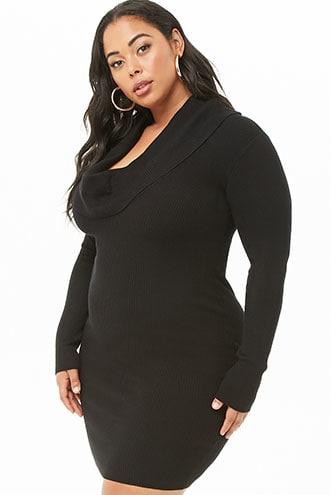 Forever21 Plus Size Cowl Neck Bodycon Dress