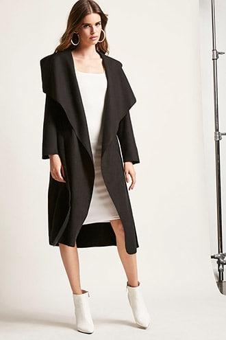Forever21 Longline Wrap Coat