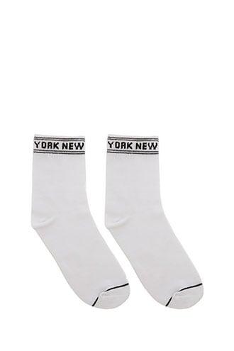 Forever21 New York Graphic Crew Socks