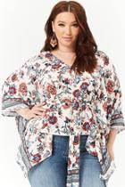 Forever21 Plus Size Floral V-neck Top