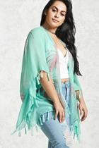 Forever21 Plus Size Palm Tree Cardigan
