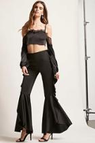 Forever21 Ruffle Flare Pants