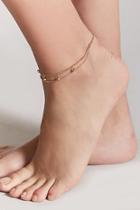 Forever21 Beaded Curb Chain Anklet