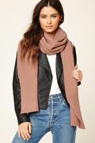 Forever21 Ribbed Knit Oblong Scarf