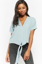 Forever21 Tie-front Boxy Top