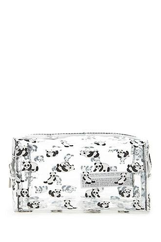Forever21 Panda Clear Makeup Bag