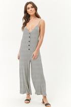Forever21 Pinstriped Cami Jumpsuit