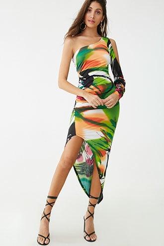 Forever21 Abstract High-low Dress