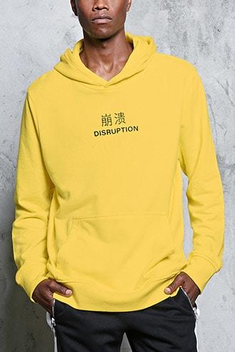 Forever21 Disruption Graphic Hoodie