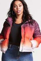 Forever21 Plus Size Ombre Puffer Jacket