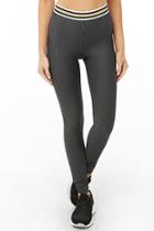 Forever21 Active Striped 7/8 Leggings
