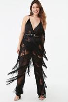 Forever21 Plus Size Fringe Lace Jumpsuit