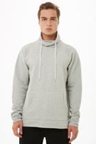 Forever21 Ribbed-sleeve Fleece Hoodie