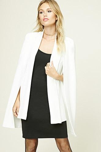Forever21 Contemporary Padded Cape Blazer
