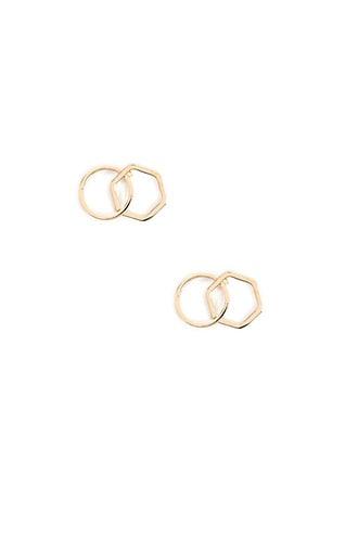 Forever21 Interlocked Geo Stud Earrings
