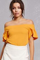 Forever21 Off-the-shoulder Crepe Top