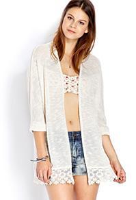 Forever21 Gone Boho Crochet Cardigan