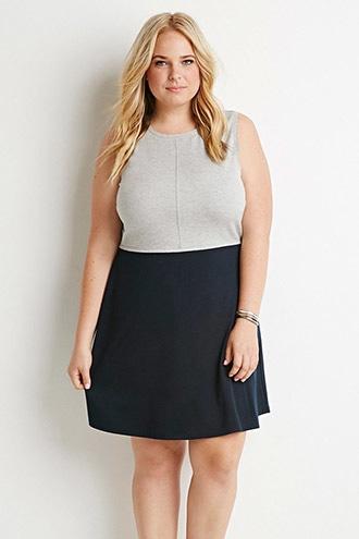 Forever21 Plus Women's  Plus Size Combo Sheath Dress