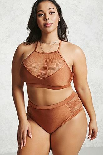 Forever21 Plus Size Netted Bikini Bottoms