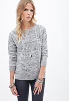 Forever21 Marled Crew Neck Sweater