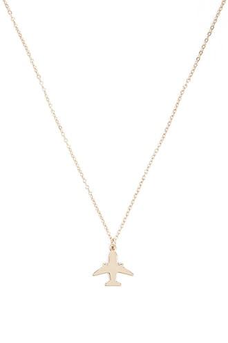 Forever21 Airplane Pendant Necklace