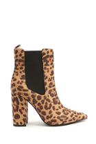 Forever21 Leopard Print Ankle Boots