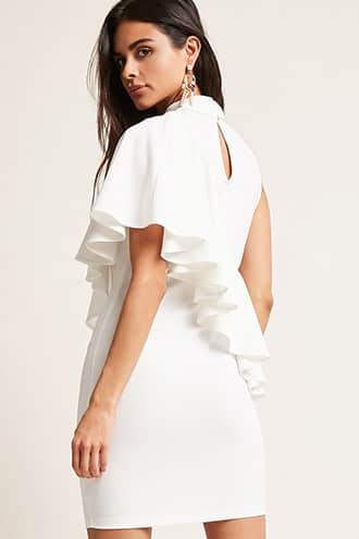 Forever21 Flounce Mock Neck Dress