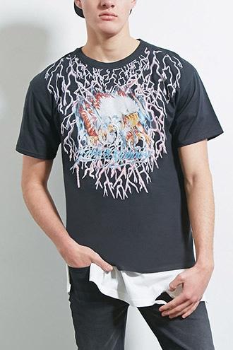 Forever21 Bleached Goods Eagle Tee