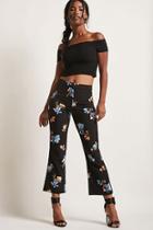 Forever21 Floral Cropped Pants