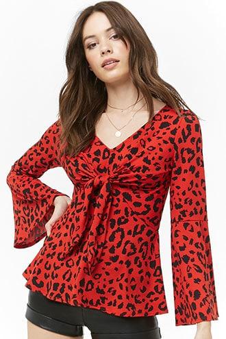 Forever21 Leopard Print Top