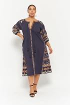 Forever21 Plus Size Embroidered Maxi Dress