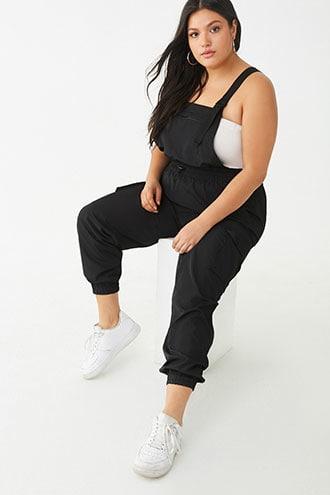 Forever21 Plus Size Overall Windbreaker Jumpsuit