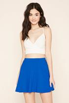Forever21 Plus Women's  Imperial Blue Mini Skater Skirt