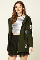 Forever21 Women's  Patched Cargo Jacket