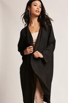 Forever21 Faux Suede Longline Cardigan