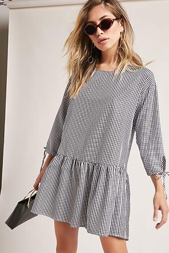 Forever21 Gingham Drop-waist Dress