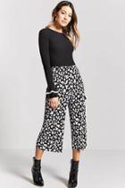 Forever21 Leopard Print Pleated Culottes