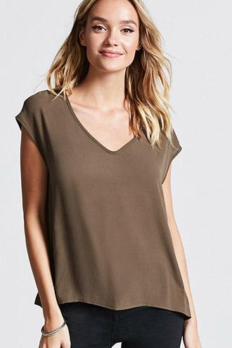 Forever21 Keyhole-back Top