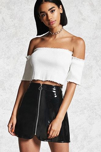 Forever21 Contemporary Zip-up Skirt