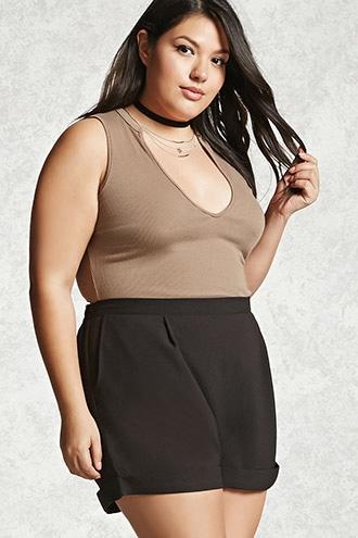 Forever21 Plus Size Crepe Shorts