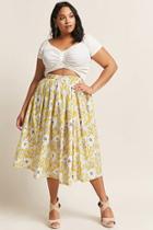 Forever21 Plus Size Floral Print Skirt