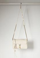 Forever21 Faux Leather Crossbody (cream)