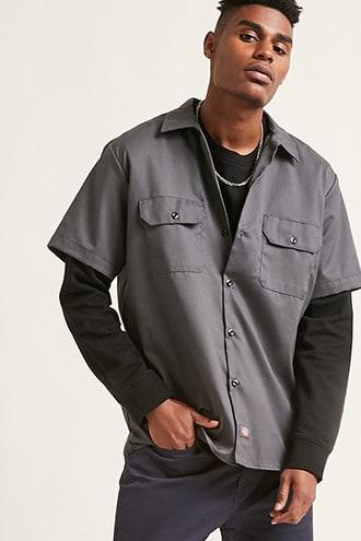 Forever21 Dickies Slim-fit Shirt