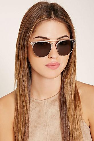 Forever21 Matte-accent Aviator Sunglasses