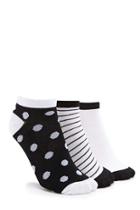 Forever21 Patterned Ankle Sock Set - 3 Pack