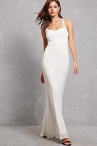 Forever21 Lilibet Rhinestone Trim Gown